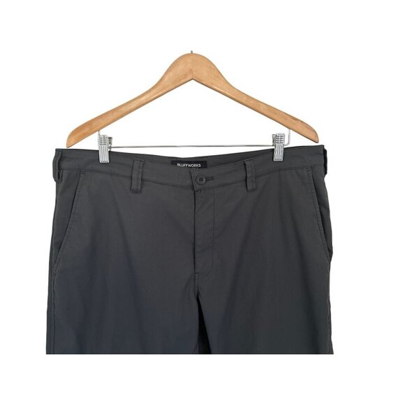 BLUFFWORKS Ascender Pants Chino Easy care wrinkle resistant Charcoal Gray Size 3 - Picture 3 of 9